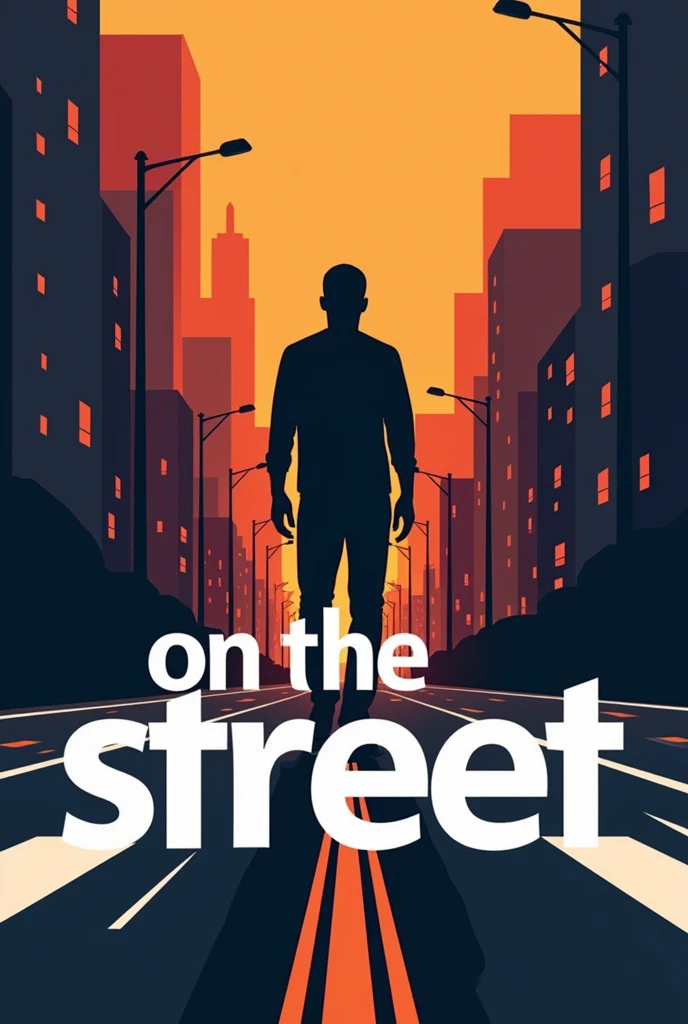 Generate a logo-type image with the Phrase "On the Street"
