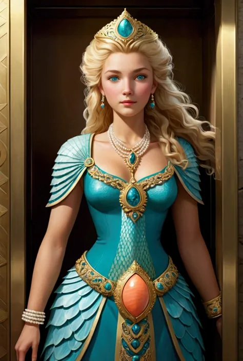 Imagine a 1 Atlantis girl before flooding. Her name is an elevator. It has light golden hair, reminiscent of the glare of the sun on the water, and the eyes of deep turquoise color that resemble the ocean that surrounds their island. Her skin is light, but...