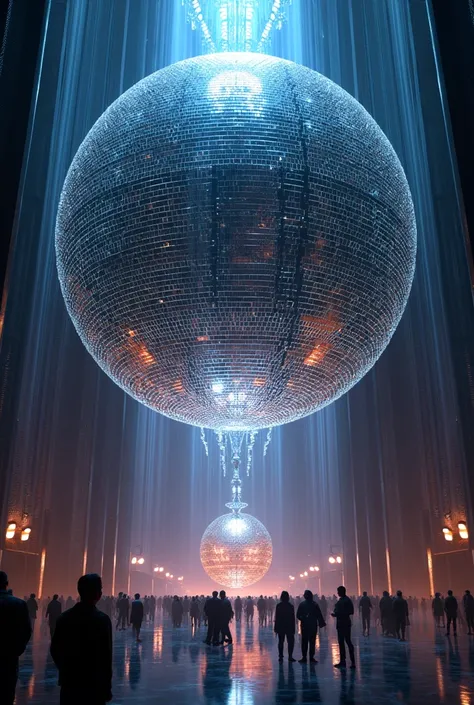 A colossal sized disco ball