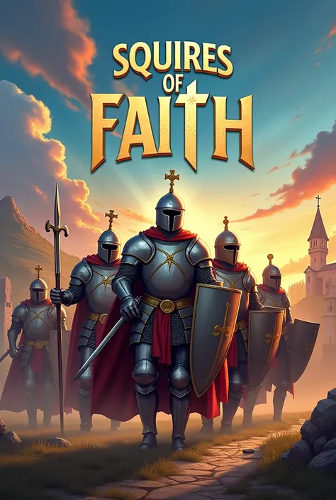 I need a cover for a Bible school book called Squires of Faith with soldiers but military 