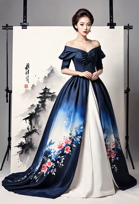 ((4K,​masterpiece,best quality)), Subscribe to, traditional German ink painting, dress elegantly