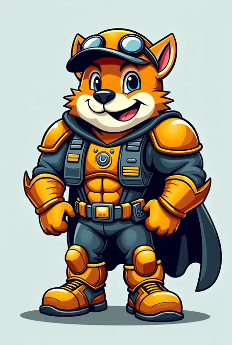 a mascot for an electronic maintenance company for truck injection modules, automotive instrument panels and electronics. This mascot must have a strong appearance, authentic, outgoing, Super hero, linked to aspects or characters of Ceará. must have a frie...