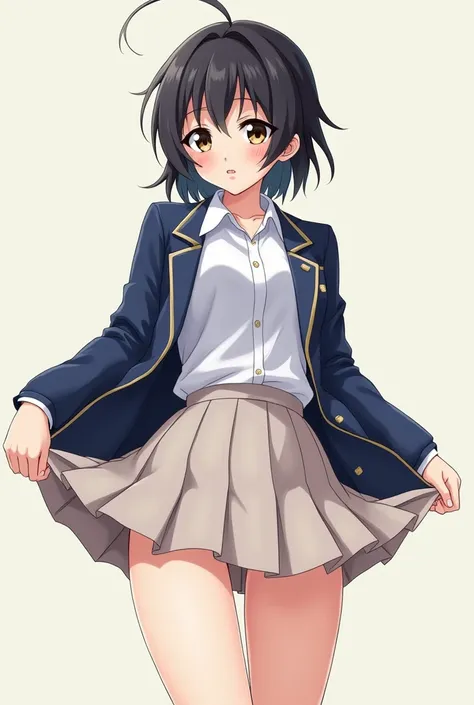 Tomoko Kawakami　uniform　Panty shot　whole body