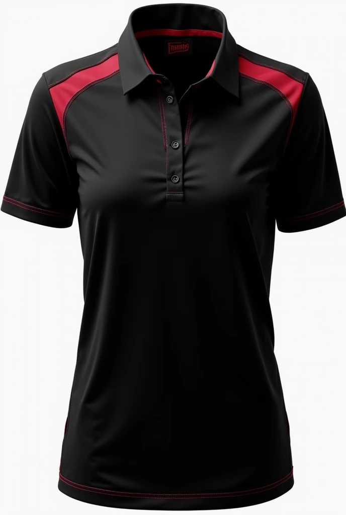 black team shirt with wine details 