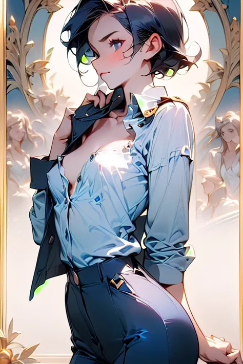 (Highest quality,Precise depiction,Beautiful depiction,Detailed Costume,Perfect hand drawing,Detailed Background),nsfw,(beautiful girl,20th Generation),((Beautiful breasts,Very small breasts:1.6,Slim body,Small eyes,White skin:1.2)),(Black Hair:1.5,Berry S...