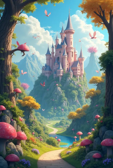 a magical kingdom with a wonderland vibe

