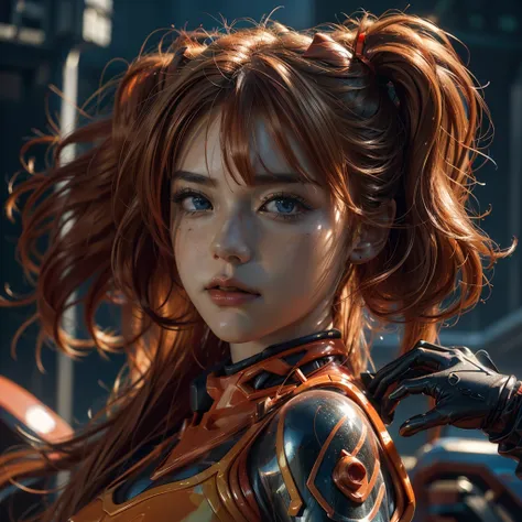 asuka langley shikinami, beautiful detailed eyes, beautiful detailed lips, extremely detailed eyes and face, long eyelashes, gir...