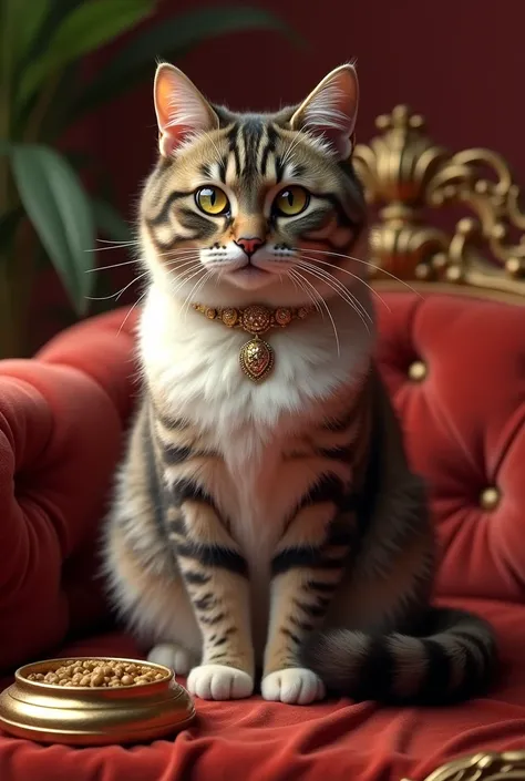 Create a cat that is very rich 