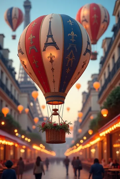 French themed balloon decoration 