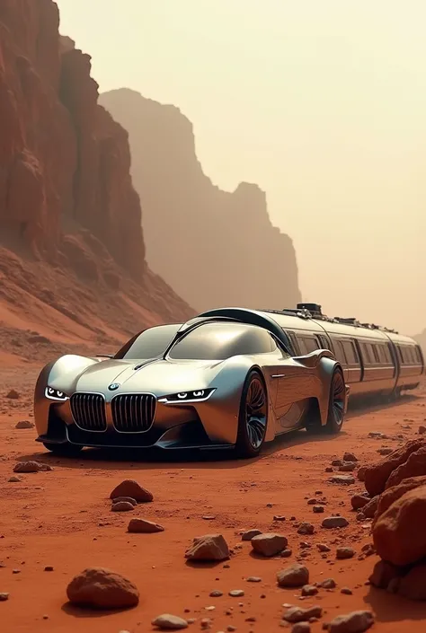 Bmw+train combination image in mars