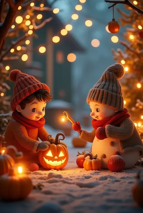 Seasonal or festive themes like Halloween or Christmas scenes to capture the essence of your products and attract attention.