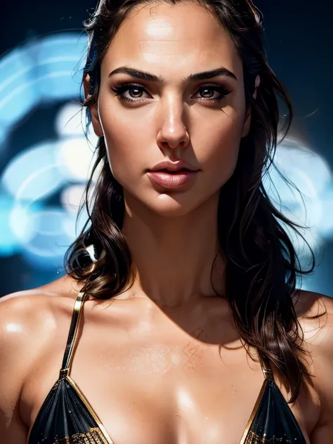 (gal gadot,bikini,butt,slim body,pirates cave,beautiful detailed eyes,beautiful detailed lips,extremely detailed eyes and face,l...