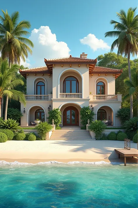 Beutiful house, on beach