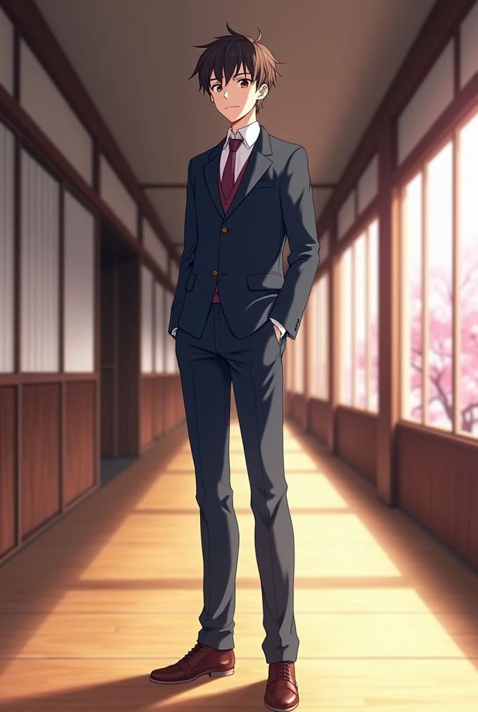 Anime boy, school boy,, Japan school, Quintessential quintuplets anime,Tall 59ft/170cm