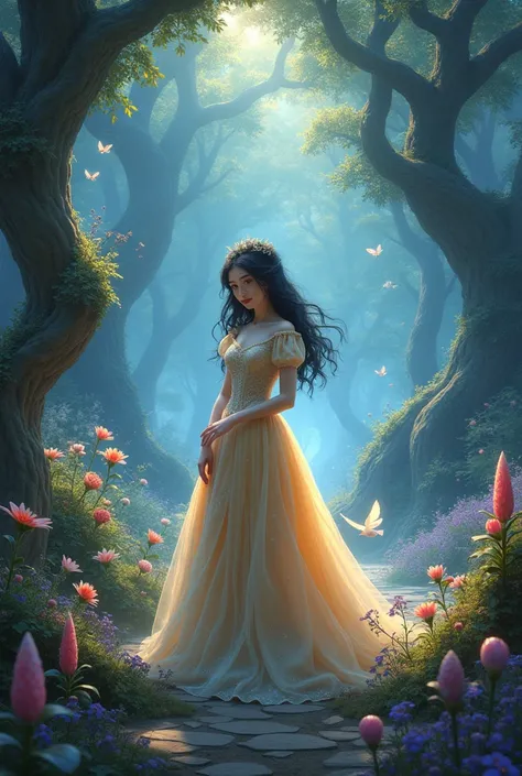 Snow White in a magical world 