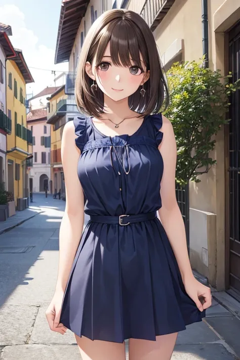 anegasaki nene、Shiny brown hair, short hair, (Beautiful brown eyes、Sparkling eyes, Fine grain)、smile、Ultra-detailed eyes、Highly detailed face, Highly detailed eyes,



1 Woman Standing, Mature Woman, /(Sleeveless blue pencil mini dress/) /(Blue clothes/) n...