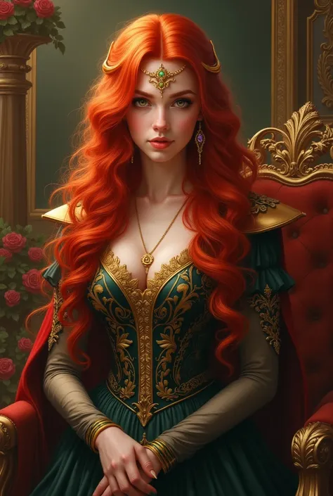 Young queen, Red hair