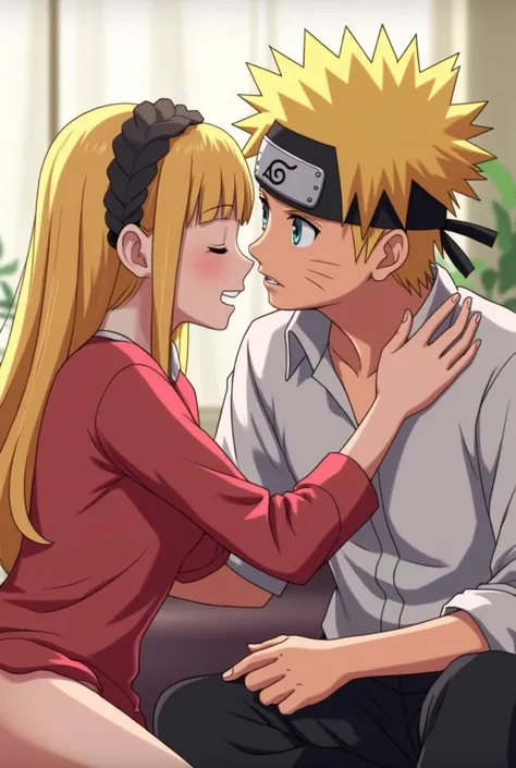 Himawari Uzumaki having sex with Boruto Uzumaki.