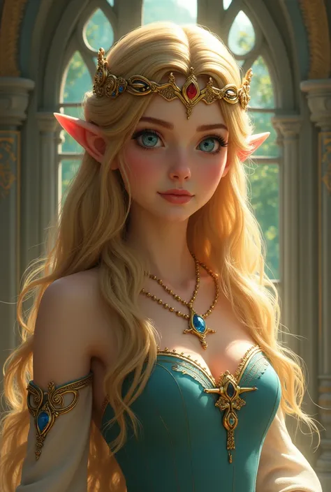 Make Princess Zelda realistic style 