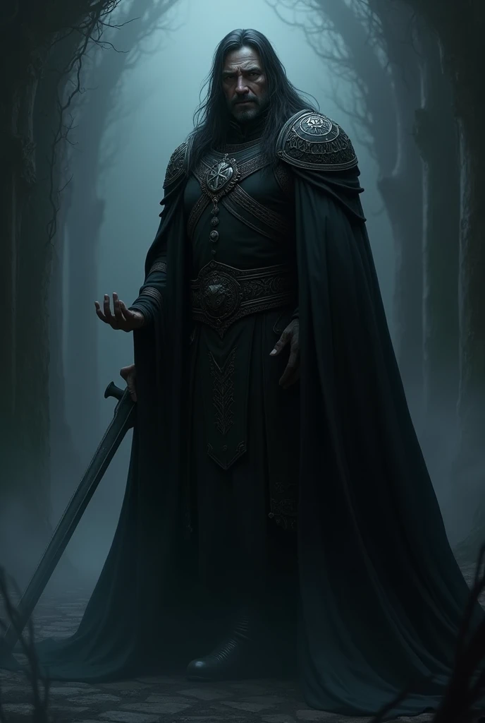 King Maelor Nightshade Age 60 Power: Control of shadows and darkness, capable of hiding armies or creating shadow weapons.
Personalidade: chilly, calculating and enigmatic. Rules with an iron fist, but prefers to move in the shadows.
Characteristics: middl...