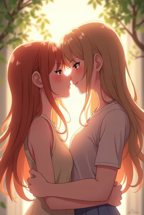 Anime Lesbians Kissing 