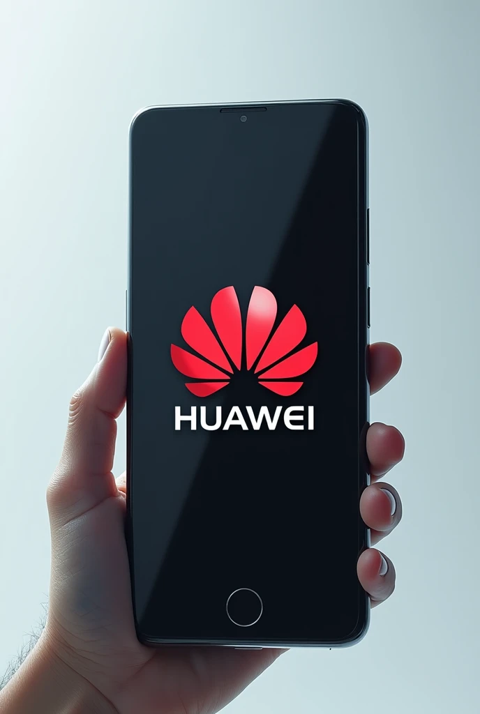 Make me a cell phone with a very large Huawei logo 