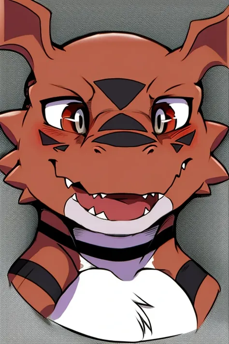 Headshot guilmon digimon 