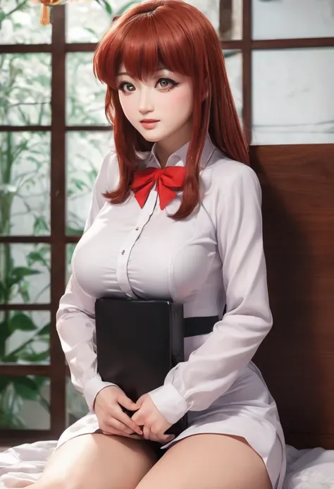 Ranma Chan, redhead, arafe making a blowjob to a man, NSFW, a girl kneeling in front of a mans big , (masterpiece, best quality, photo realistic:1.4), (shiny skin), (UHD, 8K wallpaper, High resolution), Perfect  anatomy, Cinematic lighting, physically-base...