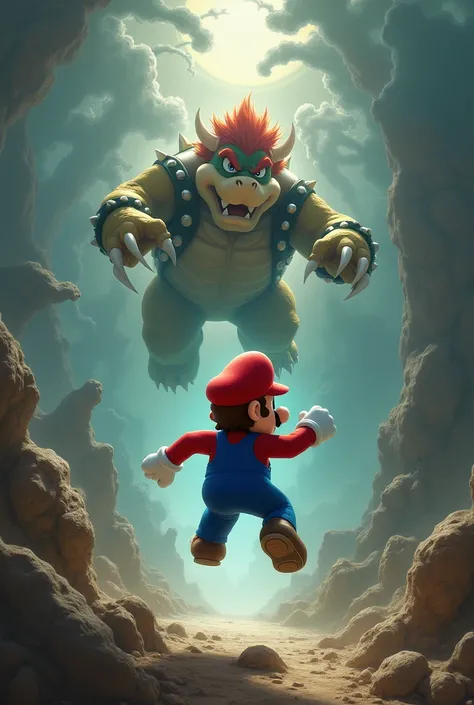 Mario jumps into Bowser&#39;s coma