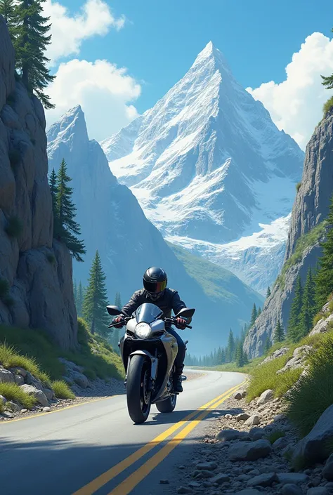 Mountains by motorbike