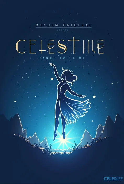 I need a Logo for my dance group called "Celestient". The name originated from the Game "Celeste". Can you create a logo and add elements from the game?