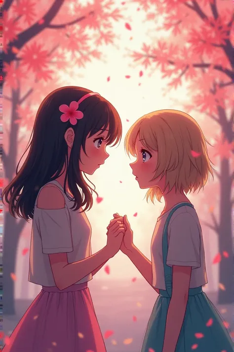 A Wattpad cover with the name of "on March 23rd" that symbolizes the love of 2 who couldn&#39;t be together I want it in anime version and the title in Spanish 