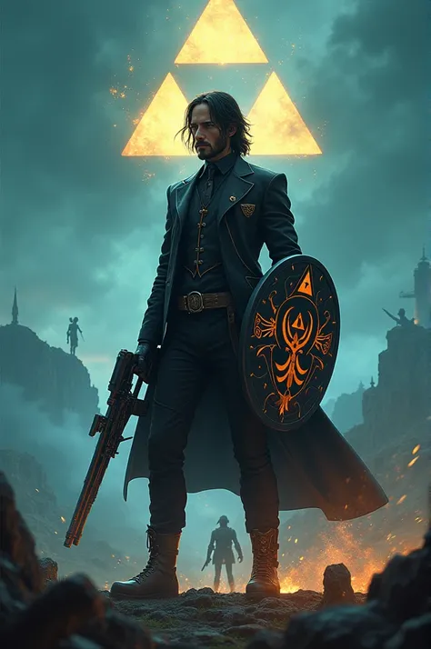 John Wick in Legend of Zelda poster