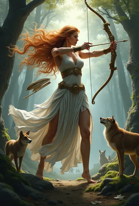 Goddess Artemis enraged