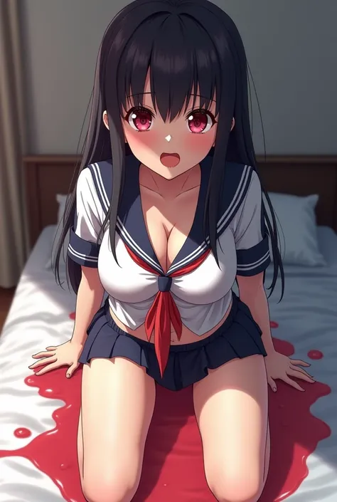 [WAI-ANI-NSFW-PONYXL:100],
score_9, score_8_up, score_7_up, score_6_up, score_5_up, score_4_up, masterpiece, best quality, source_anime, shiodare,
rating_explicit,

from below, testicles,
1girl, (top-down bottom-up:1.1), on stomach, all fours, (anal sex:1....