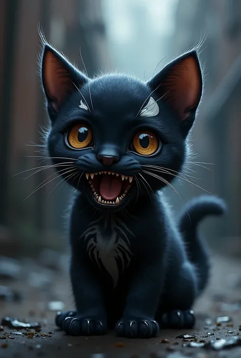 cute cat as venom
