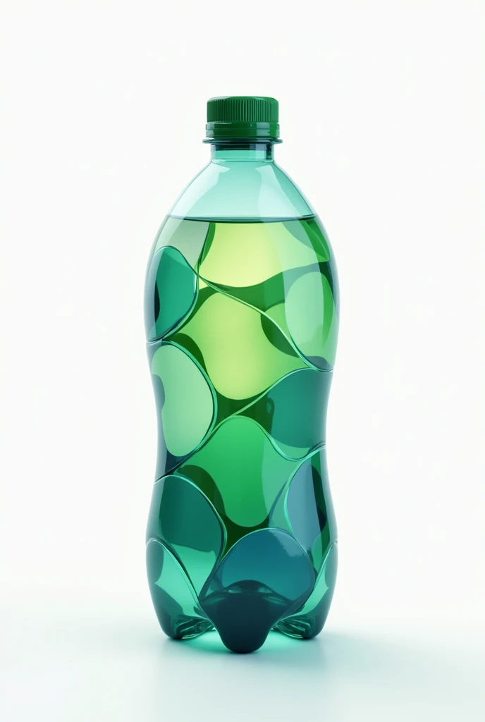 Create a recycled plastic bottle logo