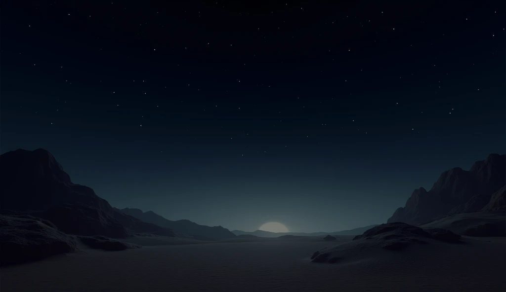 A moonless night in the desert