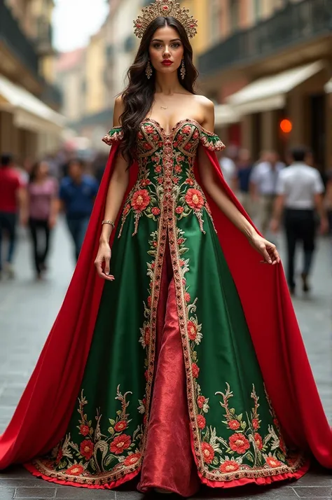 Typical costume of Italy for Miss Universe.