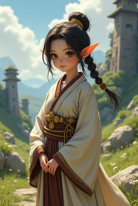 A monk girl who looks like she&#39;s from Dragon Quest