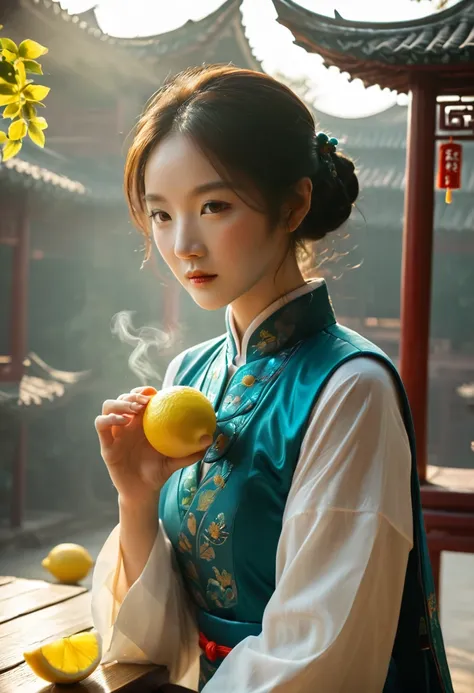 1 Girl，Eat lemons，Xianxia，Chinese style