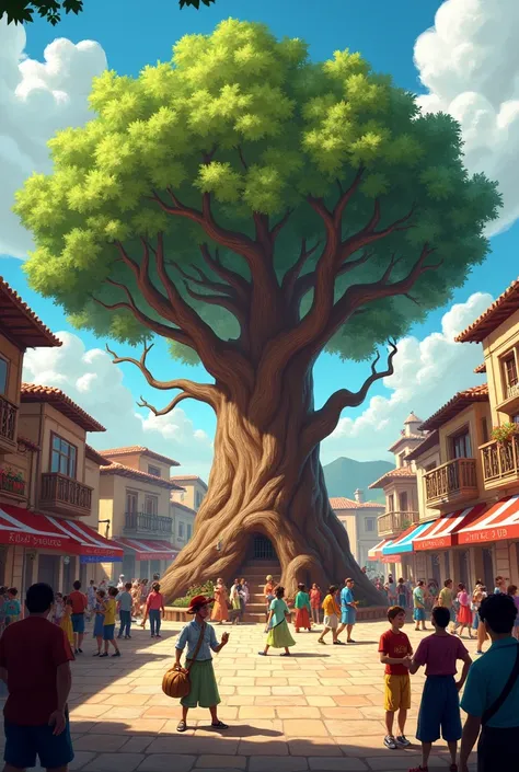 In the heart of the village, The Plaza del Roble is located, a large, open space where residents gather to celebrate festivities and community activities. An ancient, century-old oak tree stands majestically in the centre of the square., offering shade and...