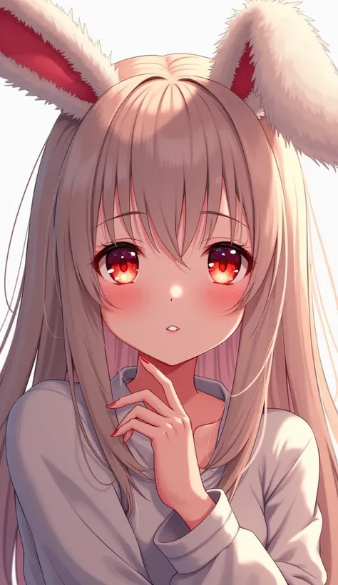 Bunny girl,One girl, Blushing, smile, Long Hair, High resolution, Red eyes, tooth, 