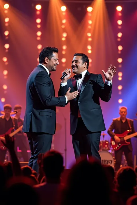 Jose Jose singing with Luis Miguel 