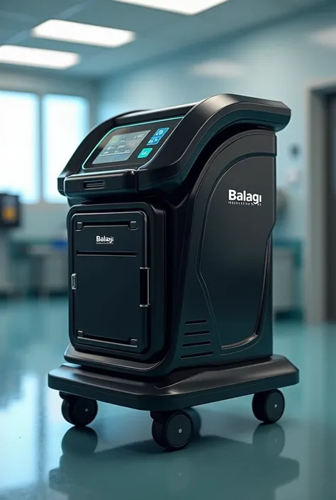 Smart Suction machine with Balaji Healthcare Service Branding with logo black color with ms body