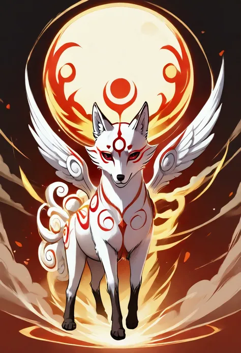 the very beautiful goddess amaterasu, whole body