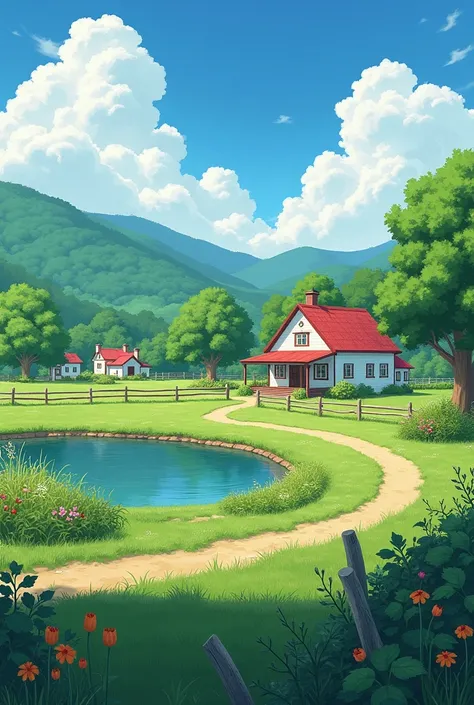 With the American farm as the background, Digital Painting creator Dai Jin&#39;s illustrations depict an anime-style rural landscape with pure colors and Rich details, which is very beautiful and full of Artistic Sense. The details of the house and pond in...