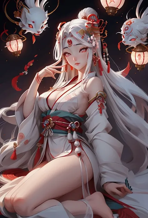 The very beautiful goddess Amaterasu, whole body