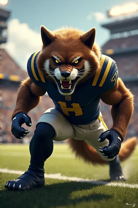 Wolverine football mascot 