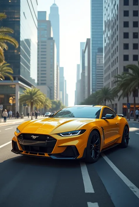 2024 yellow mustang